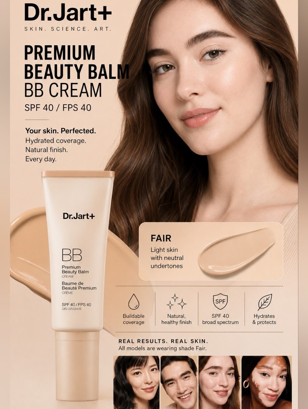 Dr. Jart+ Premium Beauty Balm BB Cream SPF 40 – Fair